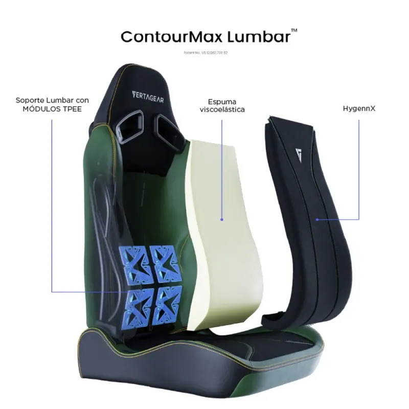 Vertagear SL5800 Hygenx Midnight Green – Ergonomic Gaming Chair