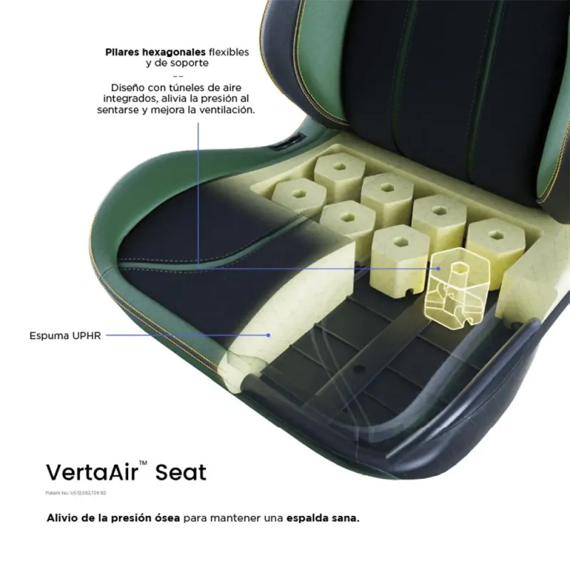 Vertagear SL5800 Hygenx Midnight Green – Ergonomic Gaming Chair