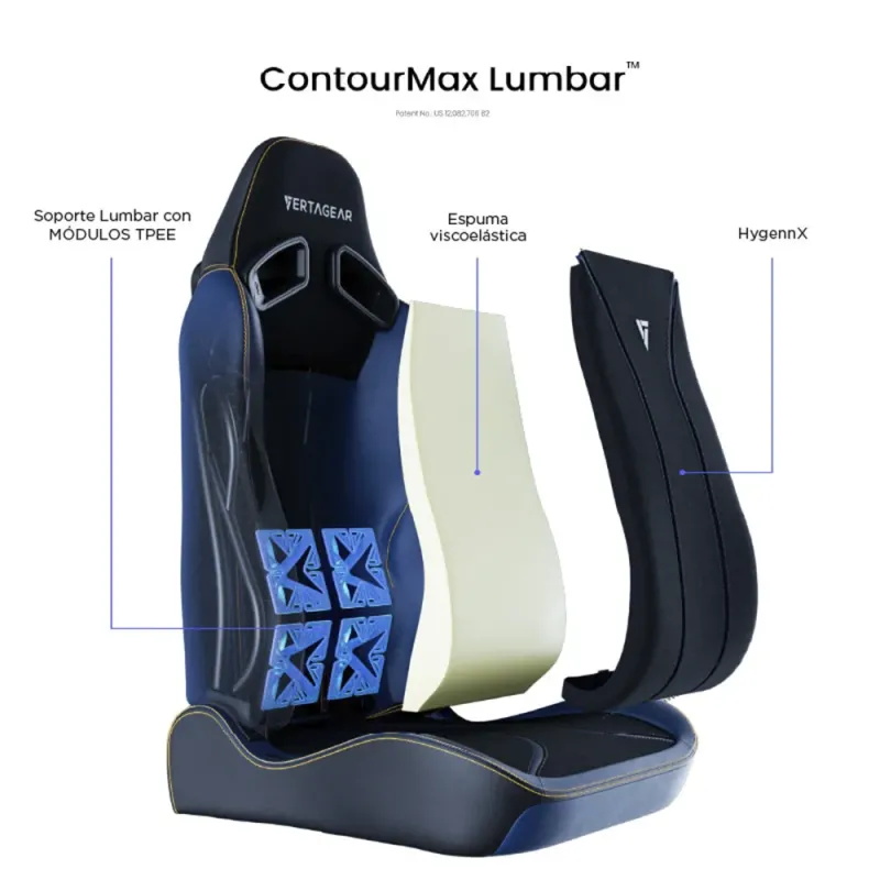 Vertagear SL5800 HyGenNX Midnight Blue – Ergonomic Gaming Chair