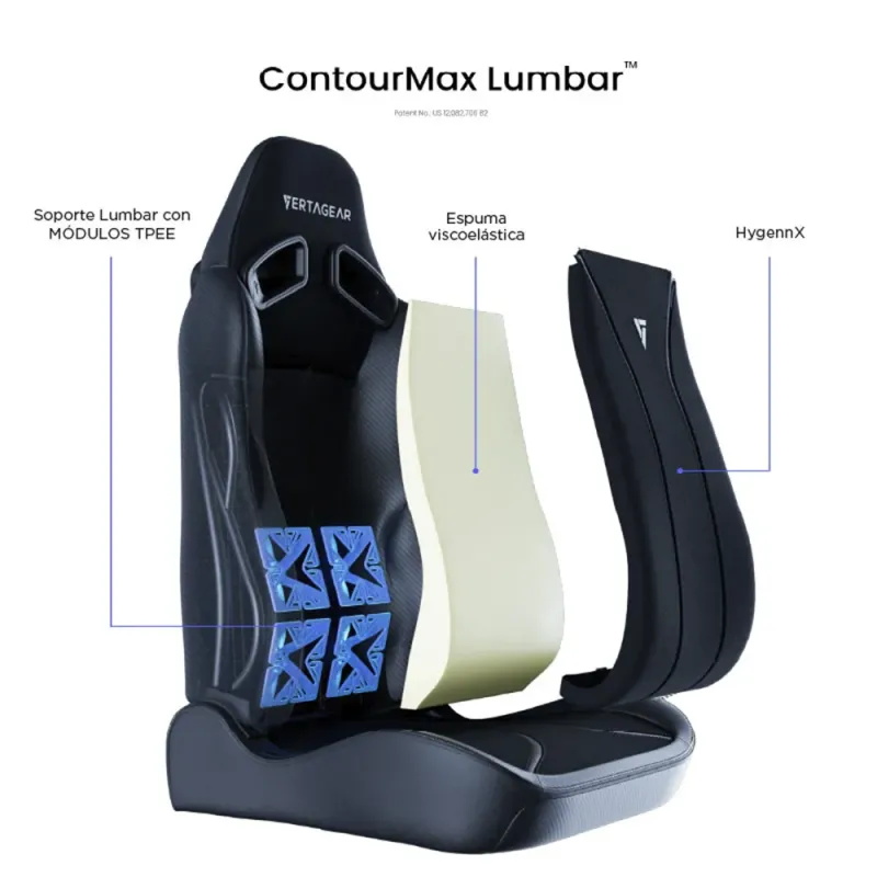 Vertagear SL5800 Hygenx Carbon Black gaming chair ergonomic