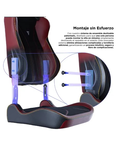 Vertagear SL5800 HyGenNX Burgundy Red – Ergonomic Gaming Chair
