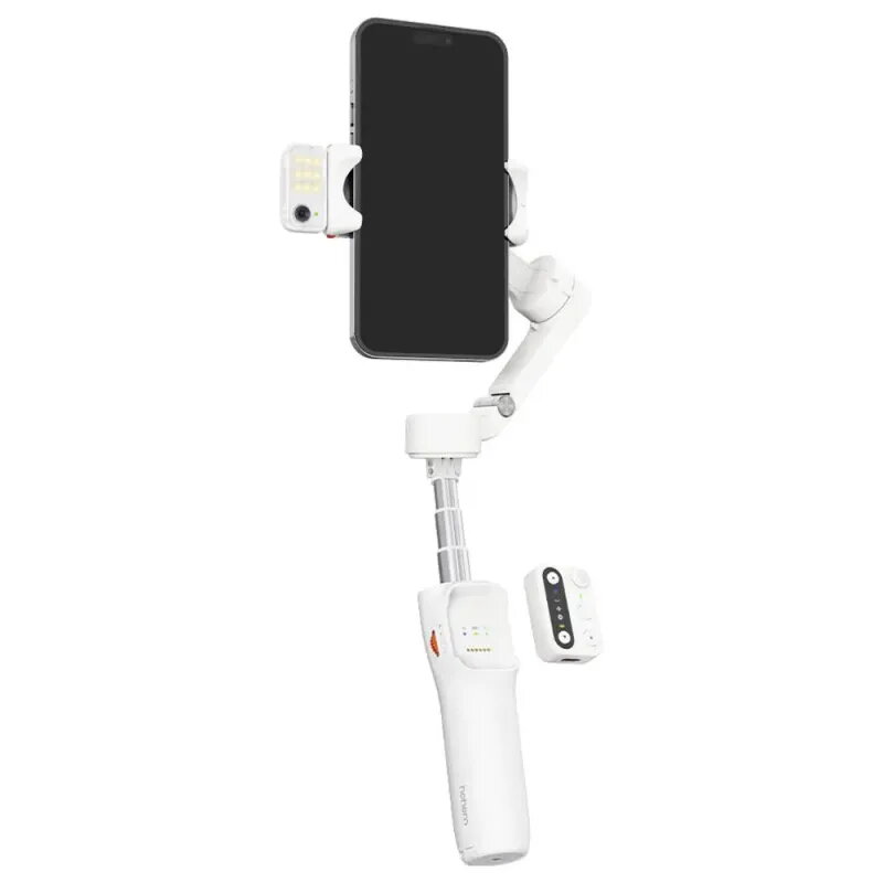 Hohem iSteady V3 Blanco | Gimbal Smartphone con IA y Luz - TiendaCPU