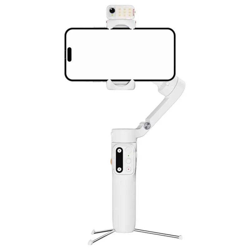 Hohem iSteady V3 Blanco | Gimbal Smartphone con IA y Luz - TiendaCPU