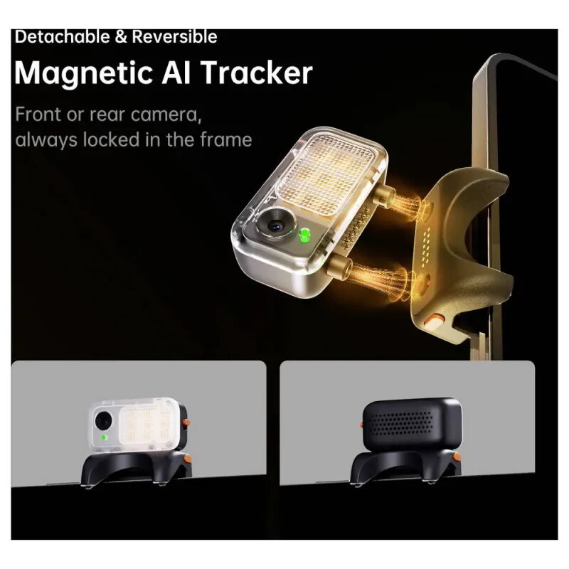 Hohem iSteady V3 Blanco | Gimbal Smartphone con IA y Luz - TiendaCPU