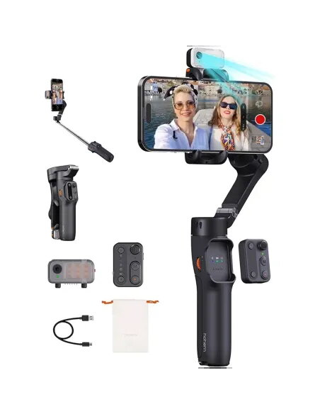 Buy Hohem iSteady V3 Black | AI Smartphone Gimbal & Fill Light
