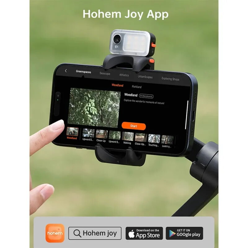 Buy Hohem iSteady V3 Black | AI Smartphone Gimbal & Fill Light