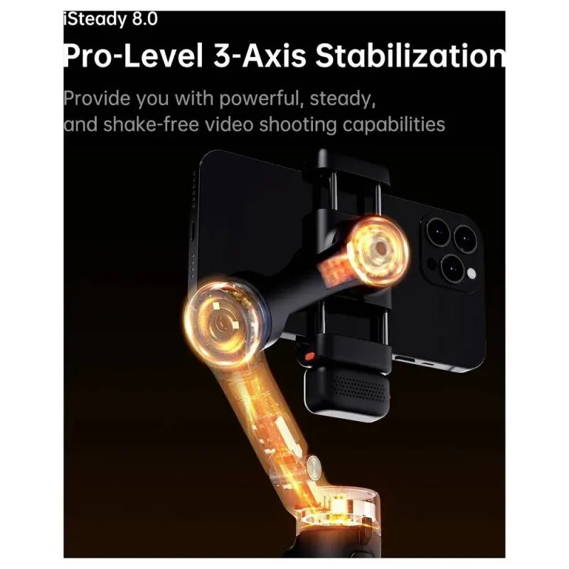Buy Hohem iSteady V3 Black | AI Smartphone Gimbal & Fill Light