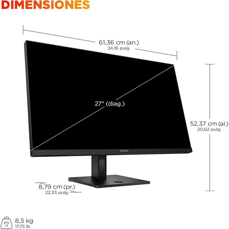 Comprar HP OMEN 27qs G2 | Monitor 27" QHD 280Hz - TiendaCPU