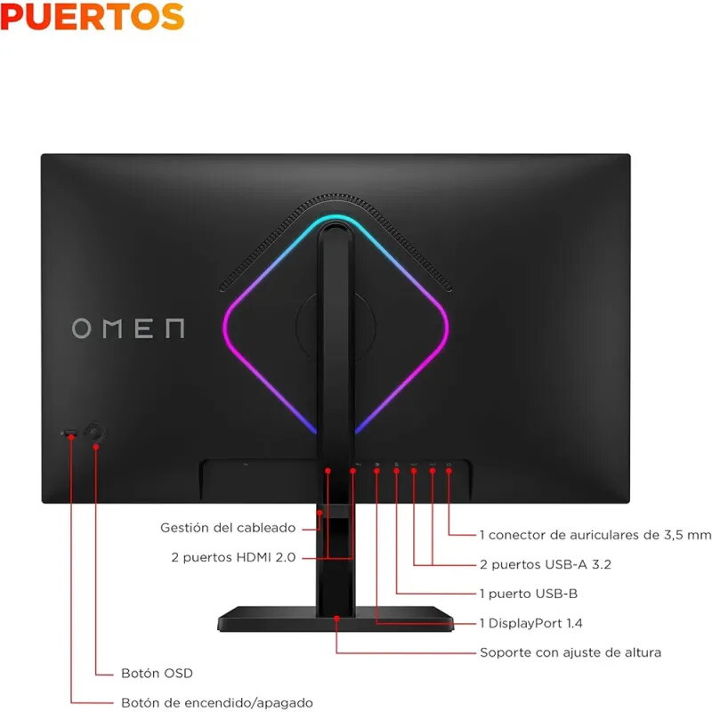 Buy HP OMEN 27qs G2 | 27" QHD Monitor 280Hz - TiendaCPU