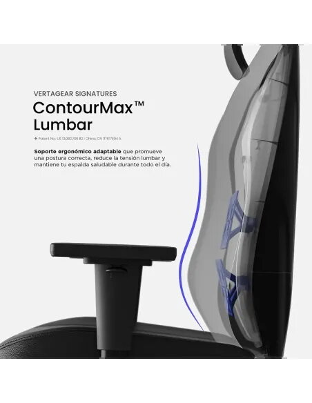 Silla gaming Vertagear SL1800 Black | Ergonomía avanzada- TiendaCPU