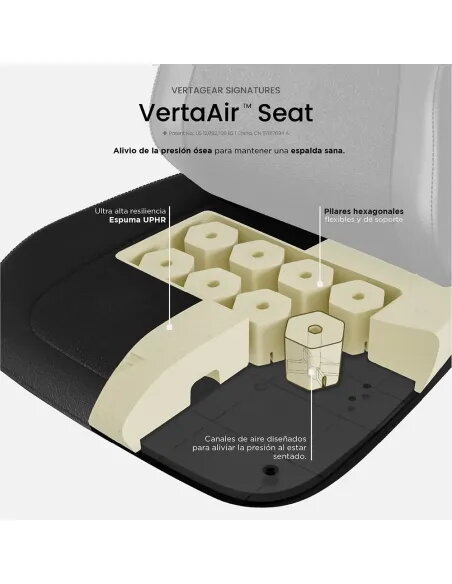 Silla gaming Vertagear SL1800 Black | Ergonomía avanzada- TiendaCPU
