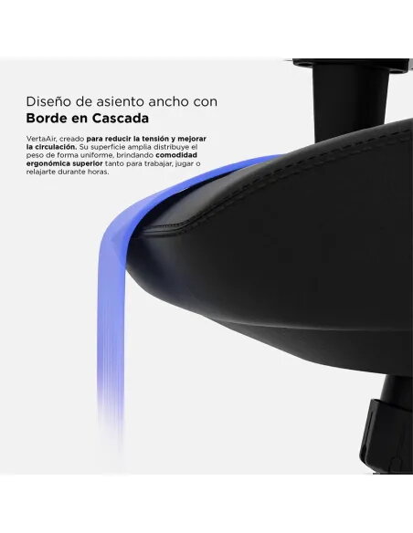 Silla gaming Vertagear SL1800 Black | Ergonomía avanzada- TiendaCPU