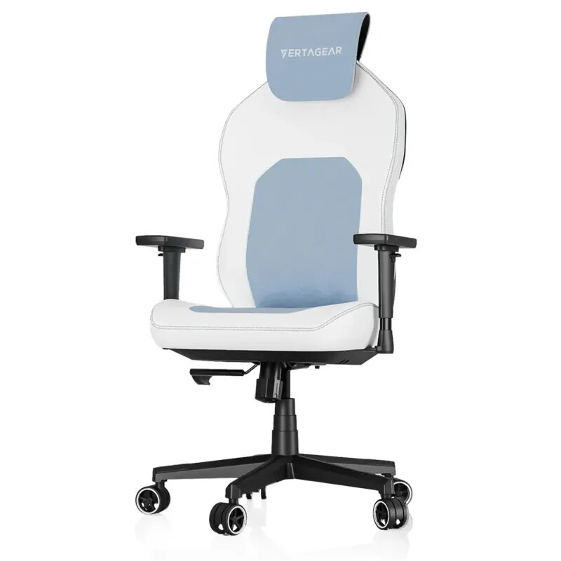 Silla Vertagear SL1800 White/Baby Blue | Ergonomía total - TiendaCPU