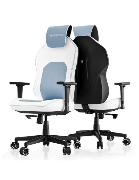 Silla Vertagear SL1800 White/Baby Blue | Ergonomía total - TiendaCPU