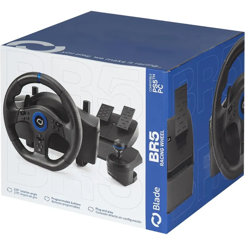 Buy Blade BR5 PS5 Racing Wheel | With Shifter Stick  - TiendaCPU