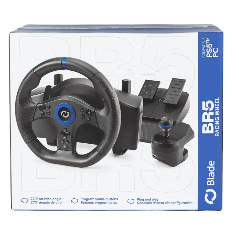 Buy Blade BR5 PS5 Racing Wheel | With Shifter Stick  - TiendaCPU