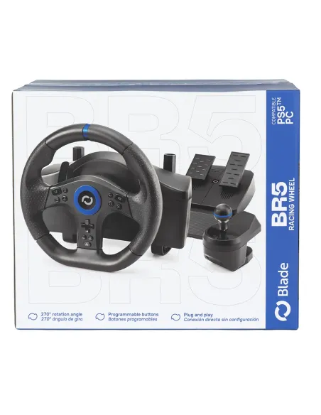 Volante Blade BR5 PS5 PC | Con Pedales y Cambio - TiendaCPU