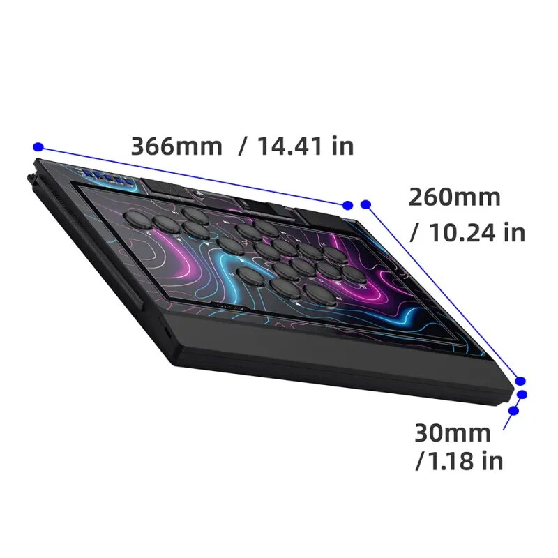 Qanba Sapphire Mando Leverless PS5 | 18 Botones Cherry - TiendaCPU