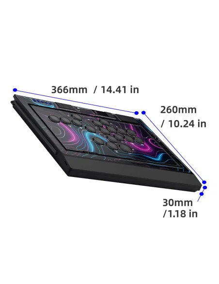 Qanba Sapphire Mando Leverless PS5 | 18 Botones Cherry - TiendaCPU