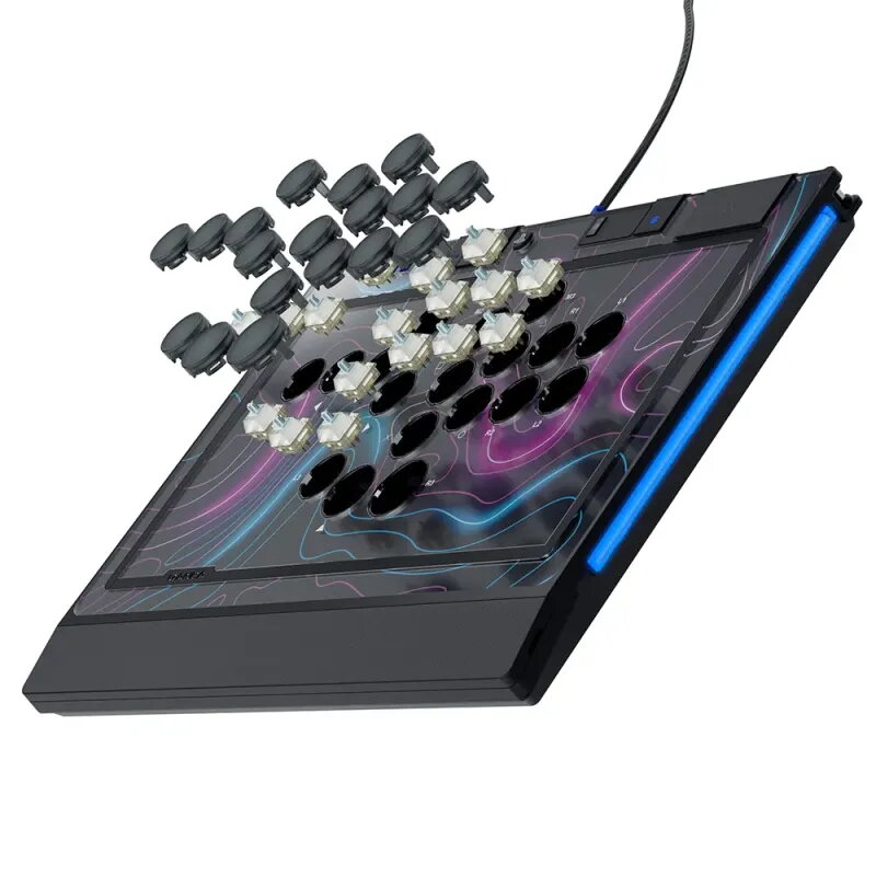 Qanba Sapphire Mando Leverless PS5 | 18 Botones Cherry - TiendaCPU
