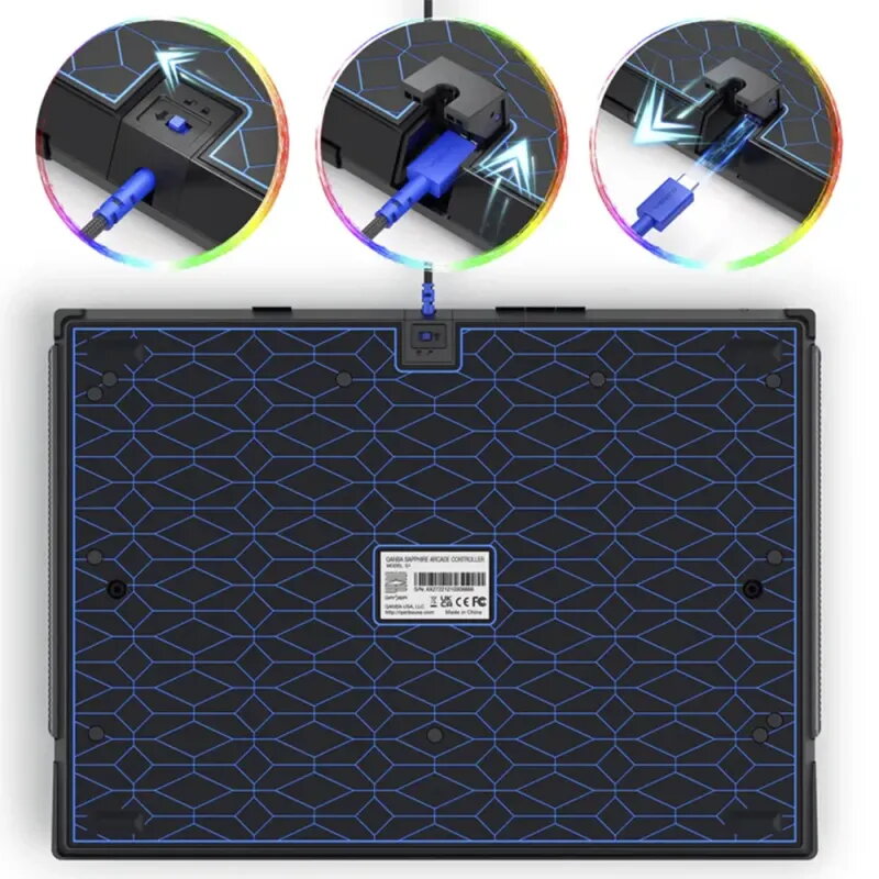 Qanba Sapphire Mando Leverless PS5 | 18 Botones Cherry - TiendaCPU