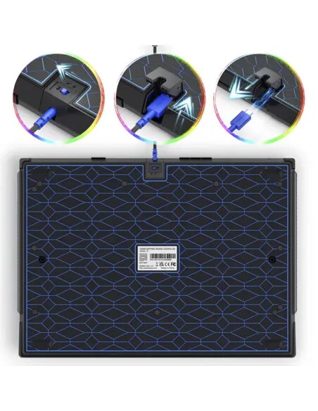 Qanba Sapphire Mando Leverless PS5 | 18 Botones Cherry - TiendaCPU