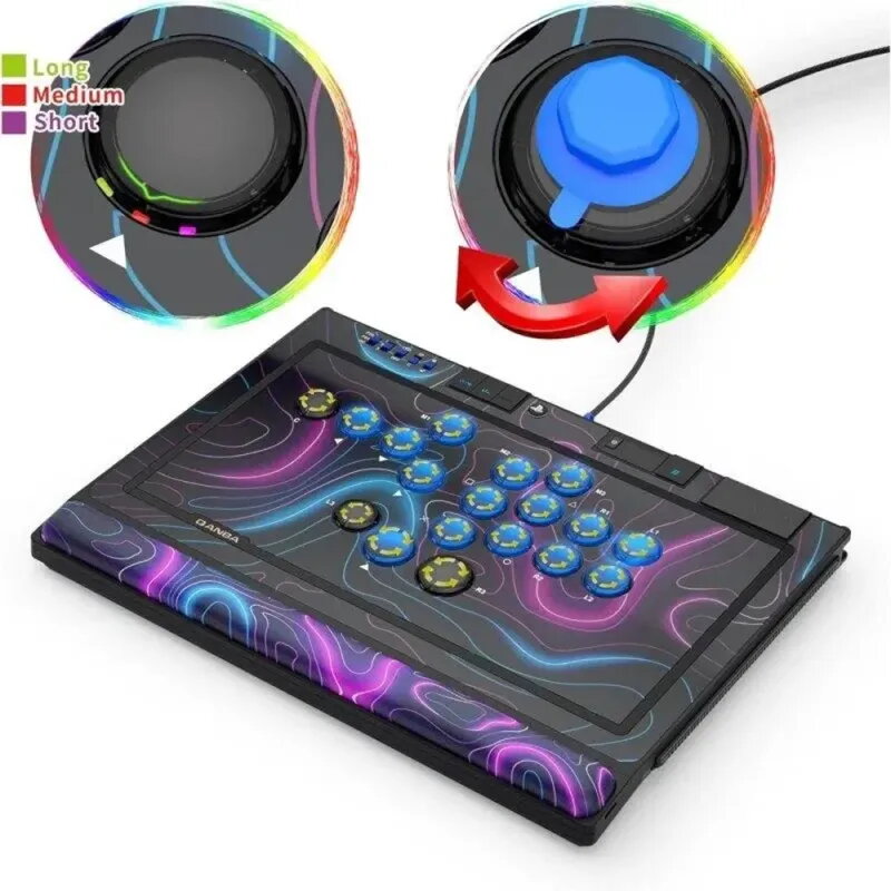 Qanba Sapphire Leverless Controller PS5 | 18-Button Stick
