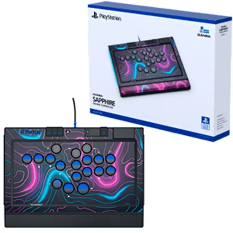 Qanba Sapphire Leverless Controller PS5 | 18-Button Stick