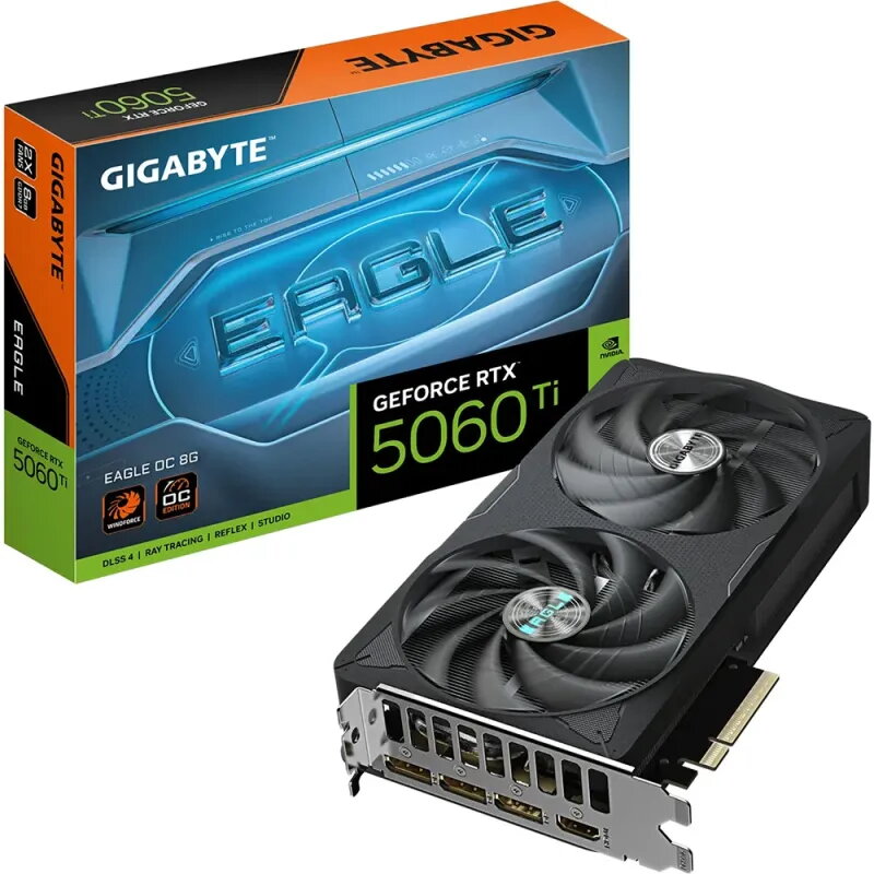Gigabyte RTX 5060 Ti EAGLE OC 8GB | GDDR7 DLSS 4 - TiendaCPU