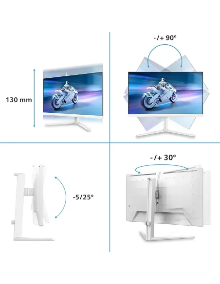 Philips Evnia 27" 4K 160Hz | Monitor Gaming Blanco 320Hz - TiendaCPU