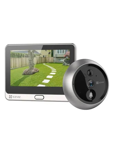 Mirilla Digital EZVIZ DP2 2K | Pantalla Táctil y WiFi - TiendaCPU