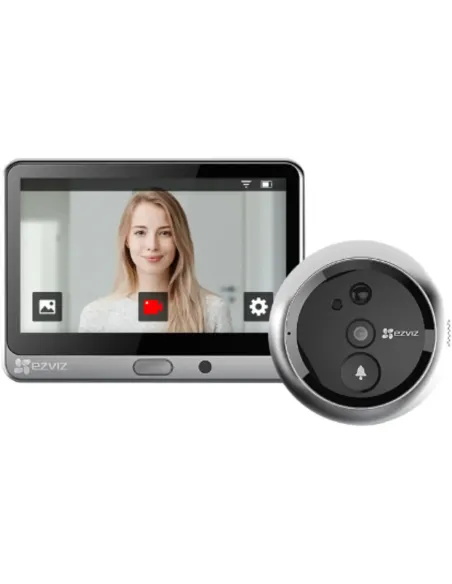 Mirilla Digital EZVIZ DP2 2K | Pantalla Táctil y WiFi - TiendaCPU
