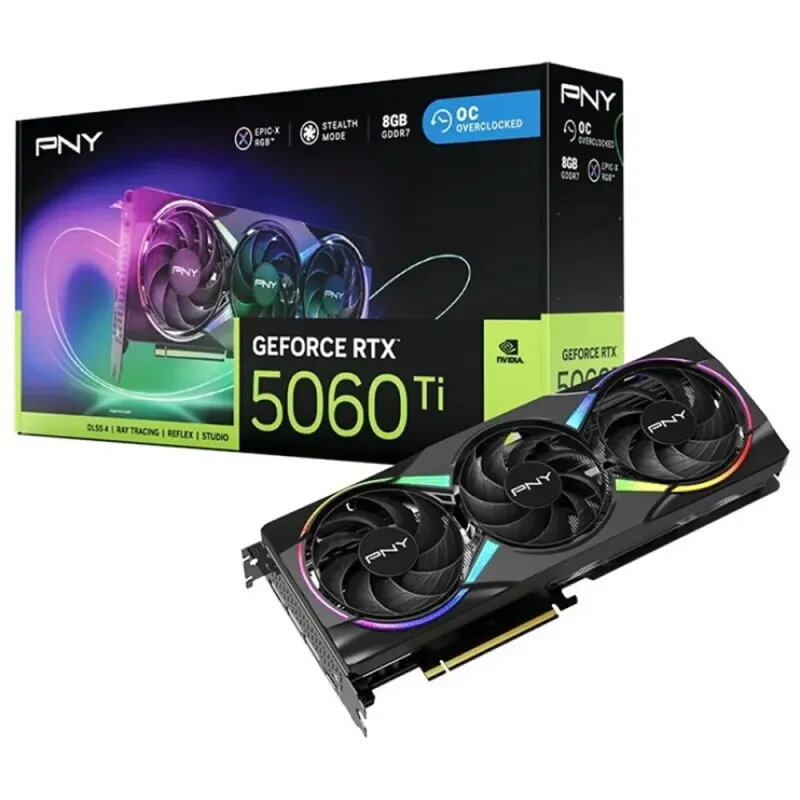 PNY RTX 5060 Ti EPIC-X RGB OC 8GB | GDDR7 GPU