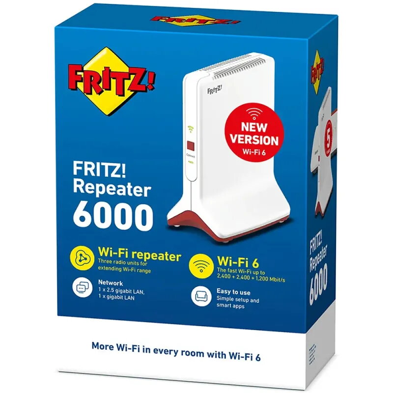 Buy FRITZ! Repeater 6000 | Tri-Band Wi-Fi 6 Mesh Extender
