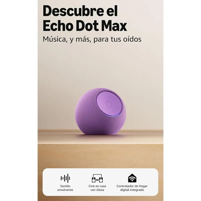 Amazon Echo Dot Max Amatista | Altavoz Alexa con Hub - TiendaCPU