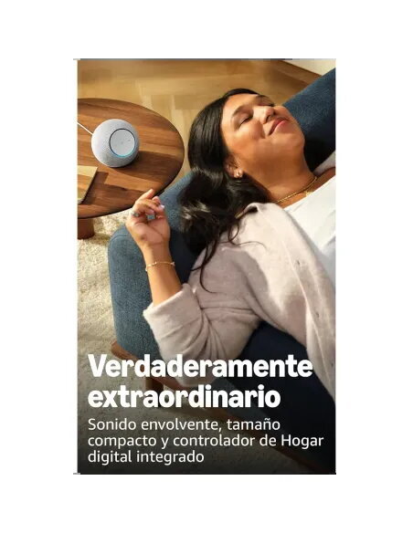Amazon Echo Dot Max Blanco | Altavoz Alexa con Hub - TiendaCPU