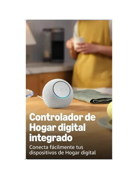 Amazon Echo Dot Max Blanco | Altavoz Alexa con Hub - TiendaCPU