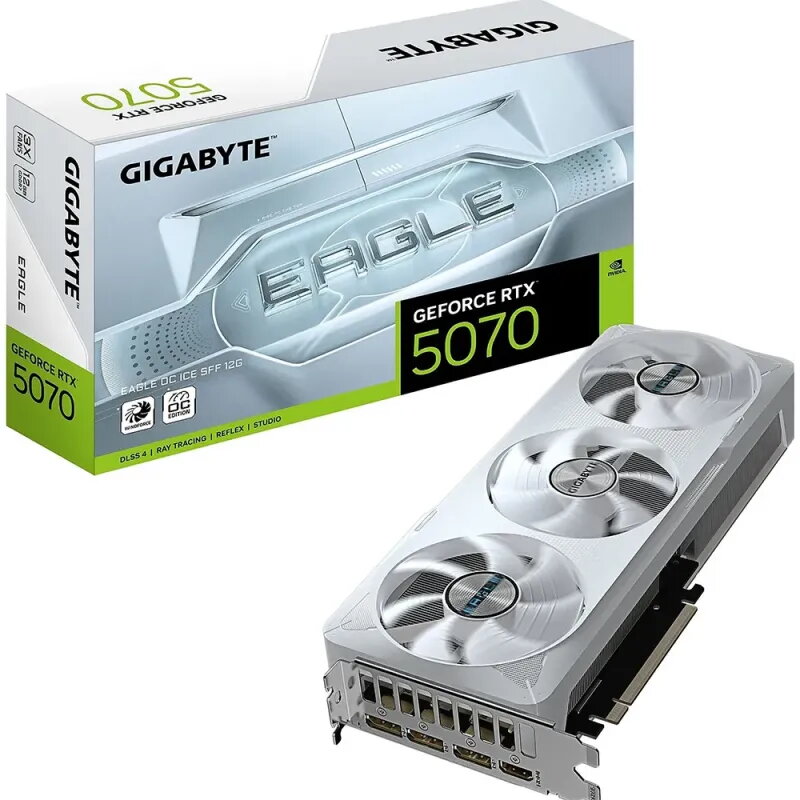 Gigabyte RTX 5070 EAGLE OC ICE Blanca | 12GB GDDR7 - TiendaCPU