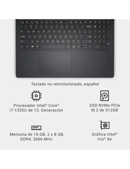 Comprar DELL Inspiron 15 (3530) Portátil 15.6" 120Hz - i7-1355U 16GB
