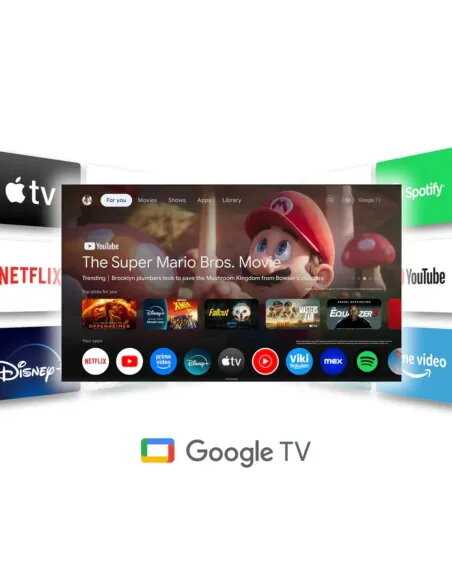 TV Thomson 24" QLED 12V Blanco | Google TV Autocaravanas y Camper