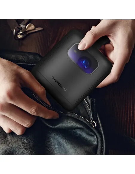 Proyector Thomson Vega PG35B | Portátil con Batería y Google TV