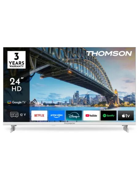 TV Thomson 24" LED 12V Blanco | Autocaravanas y Camper