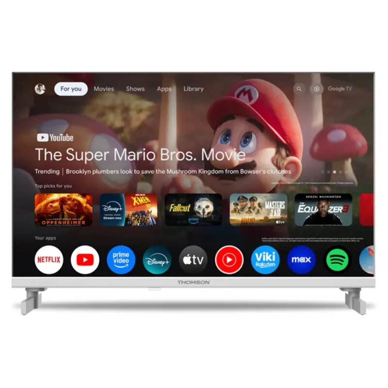 TV Thomson 24" LED 12V Blanco | Autocaravanas y Camper