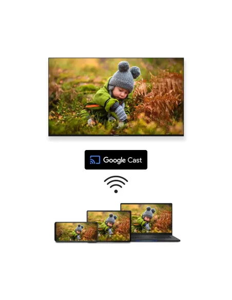 TV Thomson 65" 4K QLED 144Hz 65QG7C14 | Google TV y Peana Giratoria