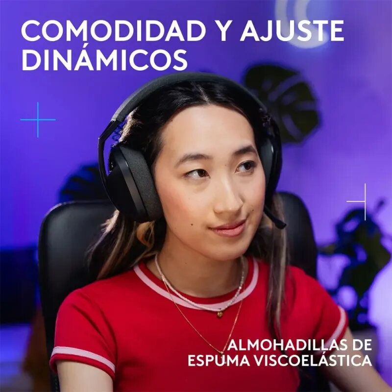 Logitech G321 LIGHTSPEED | Auriculares Gaming Inalámbricos 210g Negro