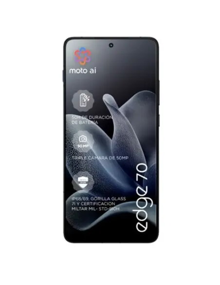 Motorola Edge 70 5G 12/512GB Gris | Ultrafino 5.9mm y Cámara 50MP