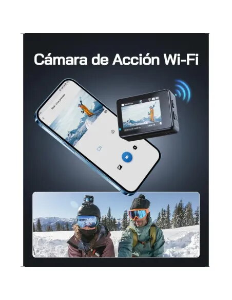 WOLFANG GA120 4K Action Camera | Dual Screen & 20MP | Best Deal