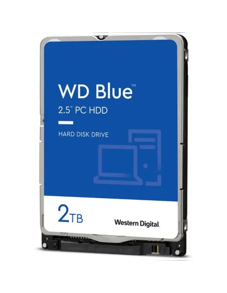 Disco Duro Portatil WD Blue 2TB 2.5 SATA 3 128MB WD20SPZX