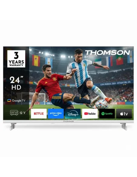 TV Thomson 24" LED 12V Blanco | Autocaravanas y Camper