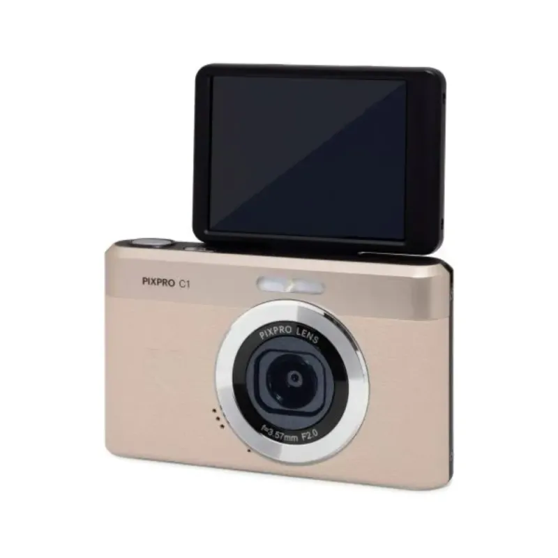 Cámara Kodak PIXPRO C1 Beige 13MP Pantalla Inclinable Full HD